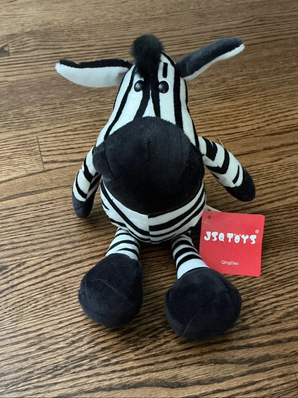 Black & White Zebra Plush Toy - Soft Kids Toy